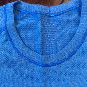 Heathered blue Swiftly long sleeve tech shirt  (6)